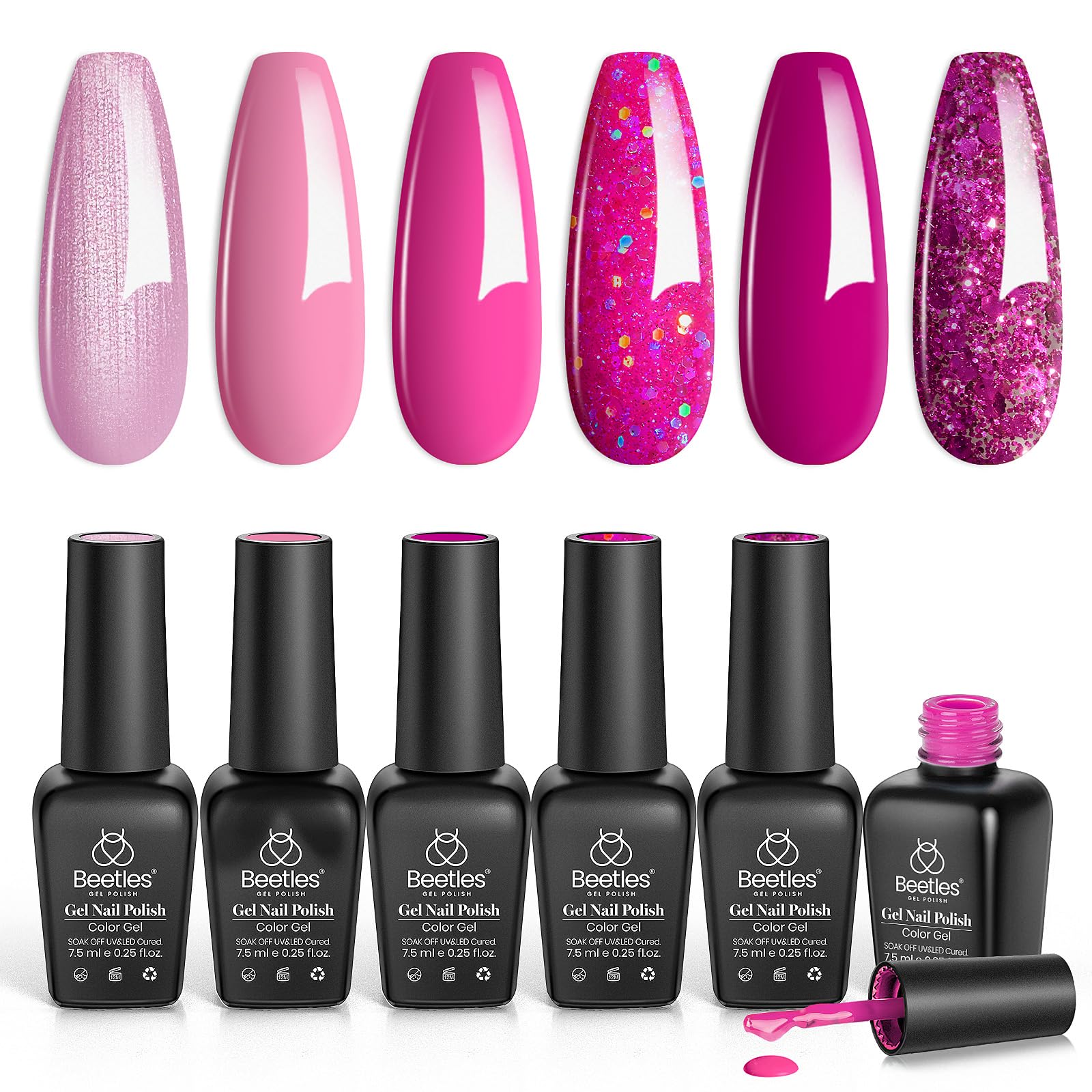 Beetles Gel Polish Rose Angel – tenue longue duree adapte a la vie quotidienne