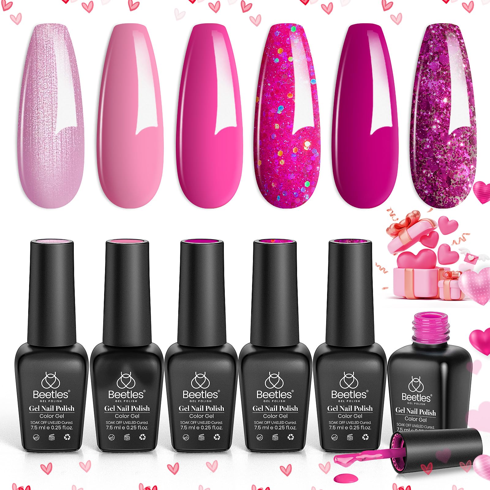 Beetles Gel Polish Rose Angel – ideal comme cadeau pour femme et amis