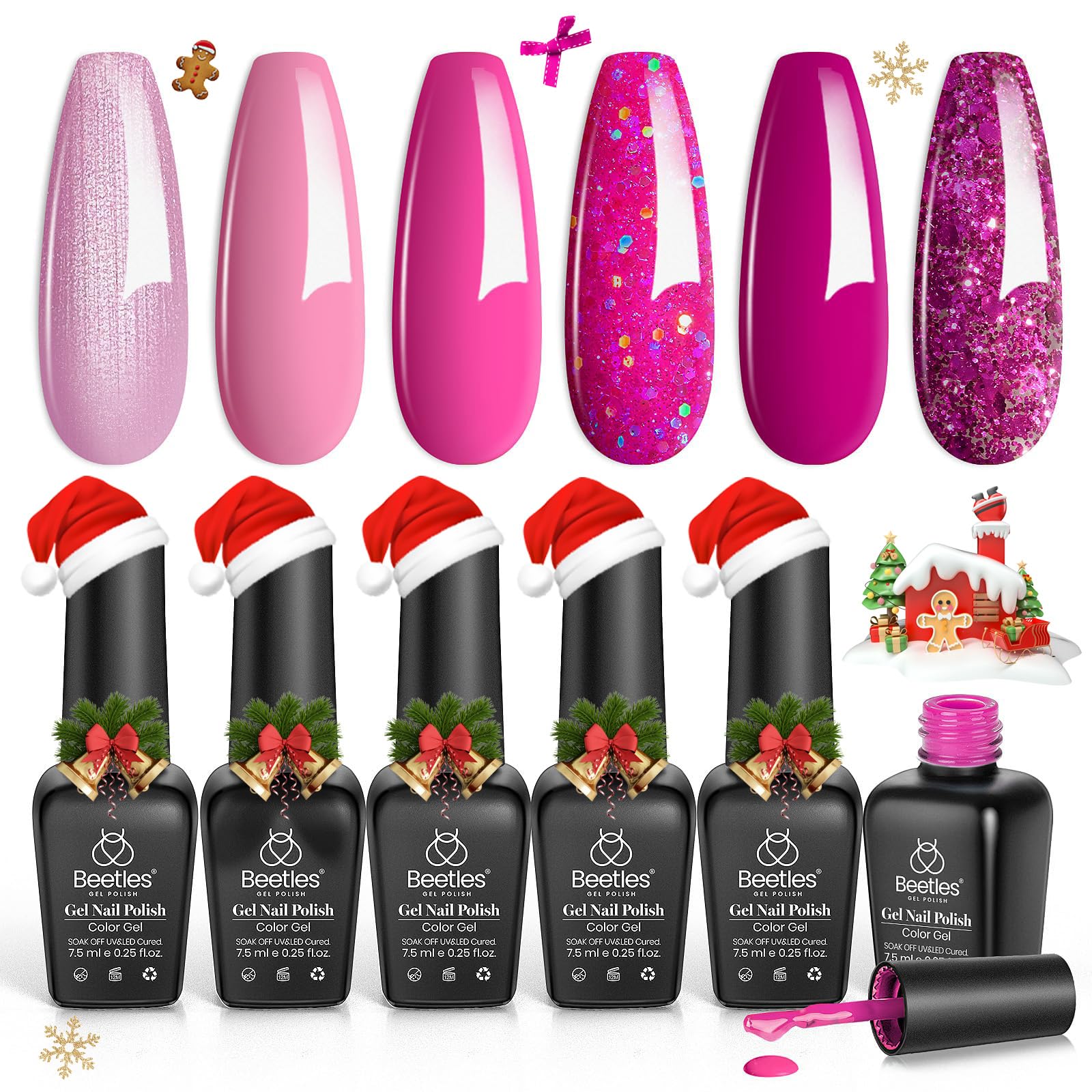 Beetles Gel Polish Rose Angel – parfait pour bricolage beaute a domicile
