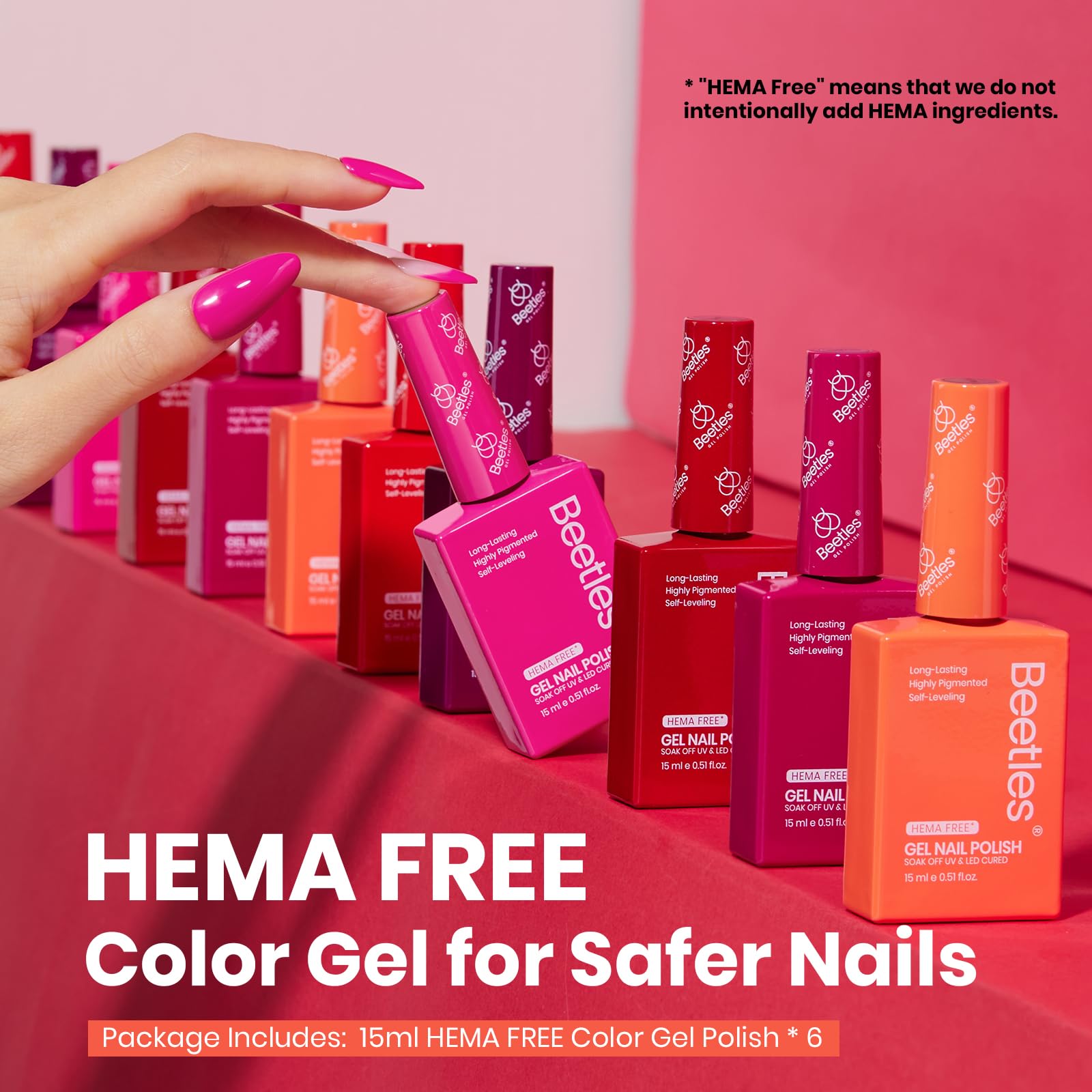 Beetles Gel Polish rose doux, idéal pour une allure subtile et longue tenue.