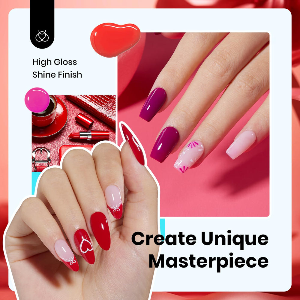 Beetles Gel Polish rose framboise, éclat lumineux et polyvalent pour le nail art.