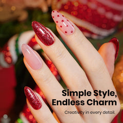Beetles Gel Polish rouge vin avec brillance durable et éclat