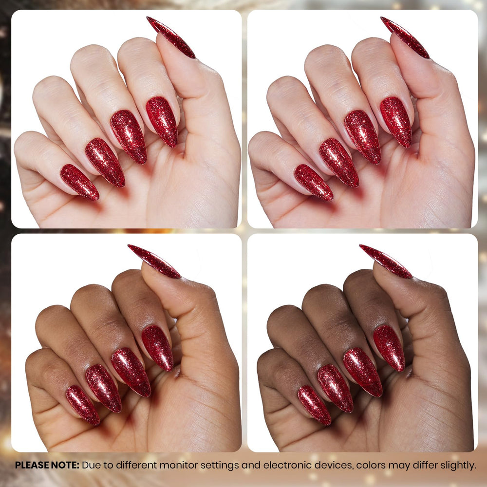 Beetles Gel Polish rouge vin pour manicure DIY festive