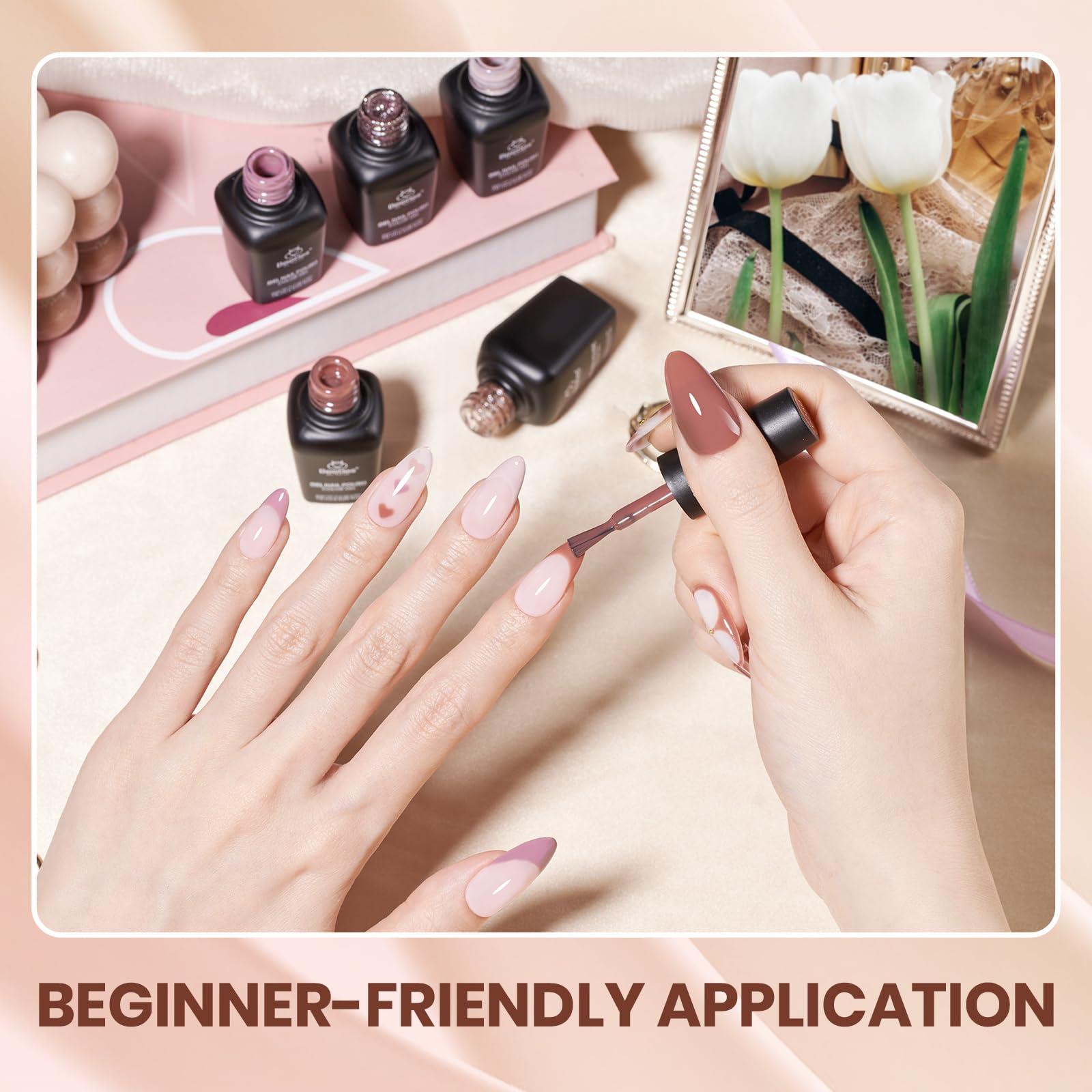 Beetles Gel Polish Set autumn-winter nails, fashion-forward shine.