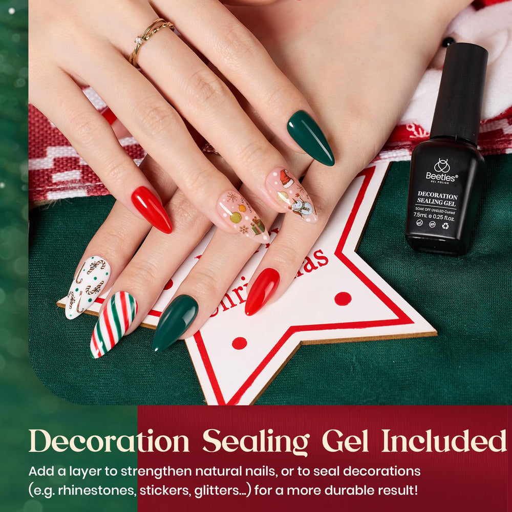 Beetles Gel Polish Vert Forêt – nuance profonde pour look chic durable.