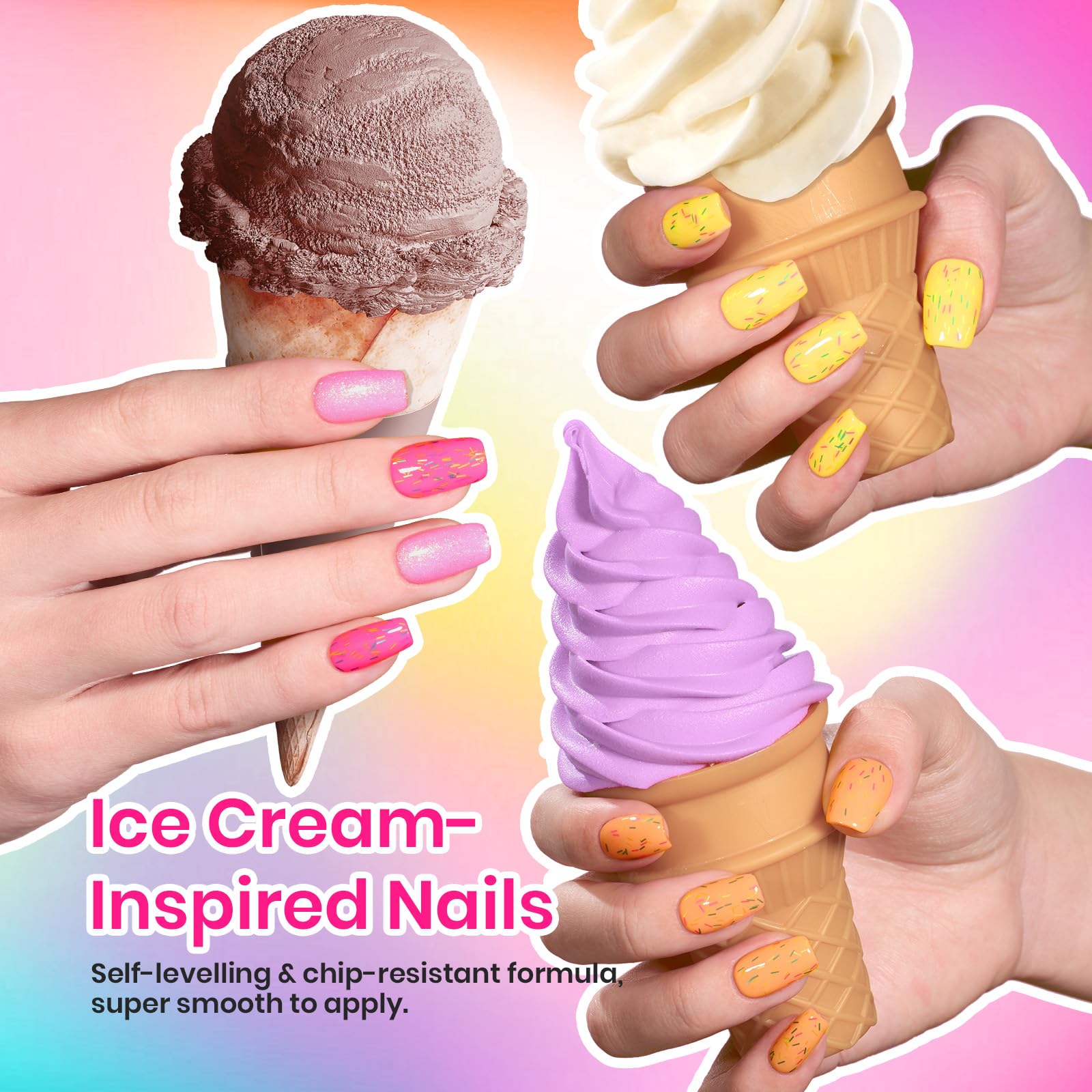 Beetles Gel Polish Set rose macaron, idéale pour des teintes pastel gaies.