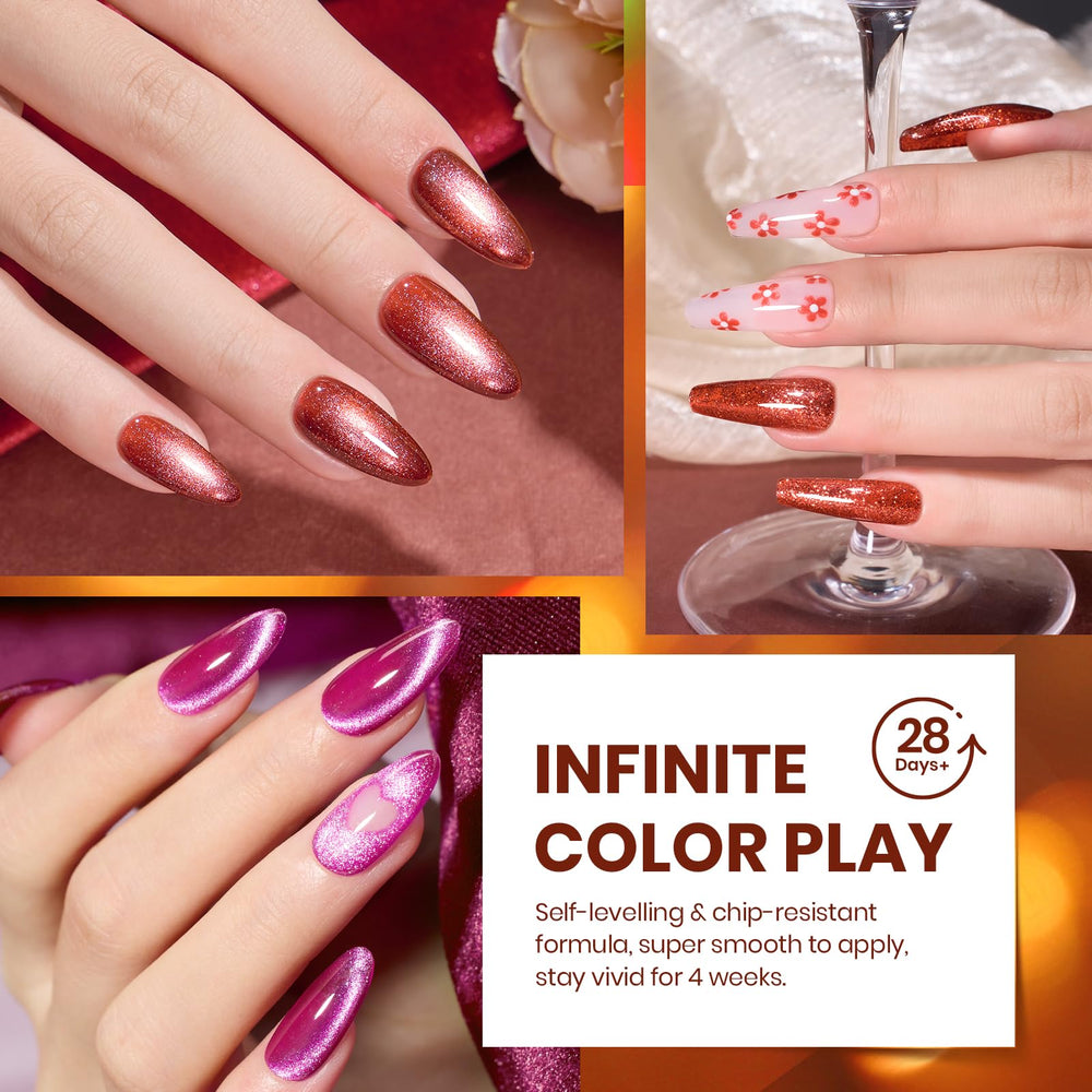 Beetles Gel Polish Sheer Translucent shades create delicate overlays.