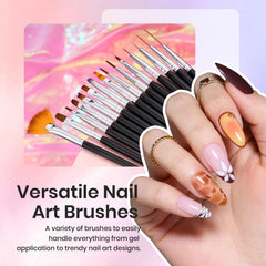 Beetles Gel Polish stylo art liner trois pièces pour tracés nets