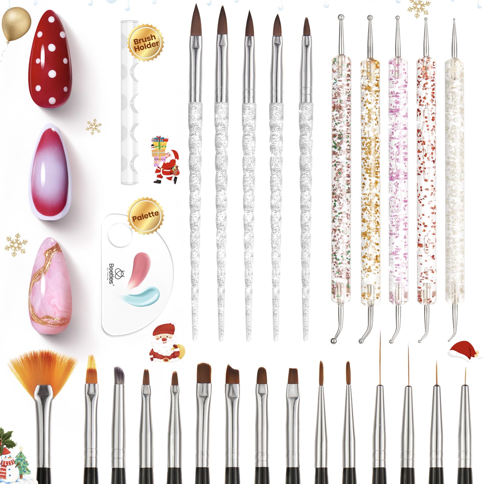 Beetles Gel Polish kit nail art – réaliser fleurs et motifs délicats facilement