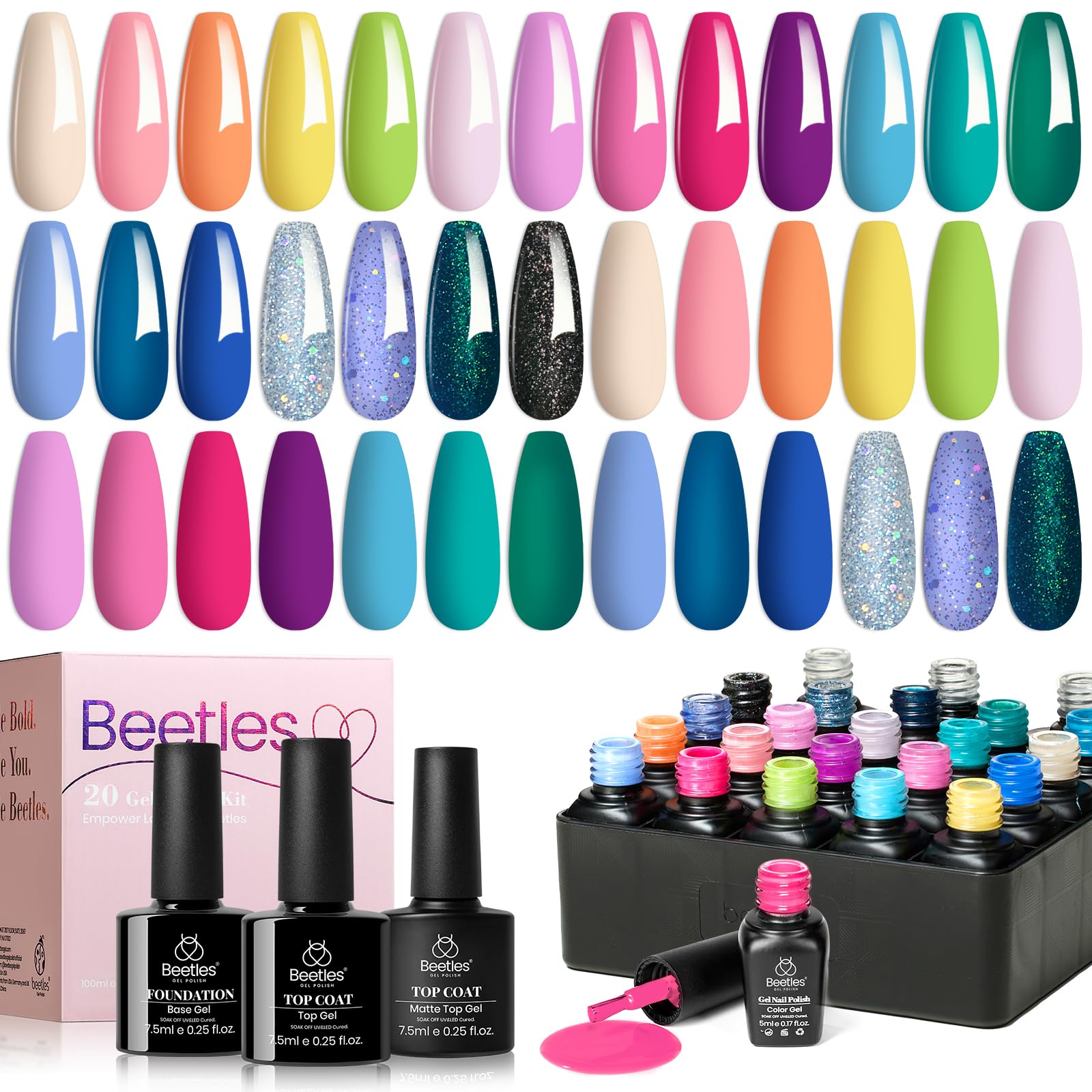 Utilisation DIY Beetles Gel Polish et retrait facilité soak-off