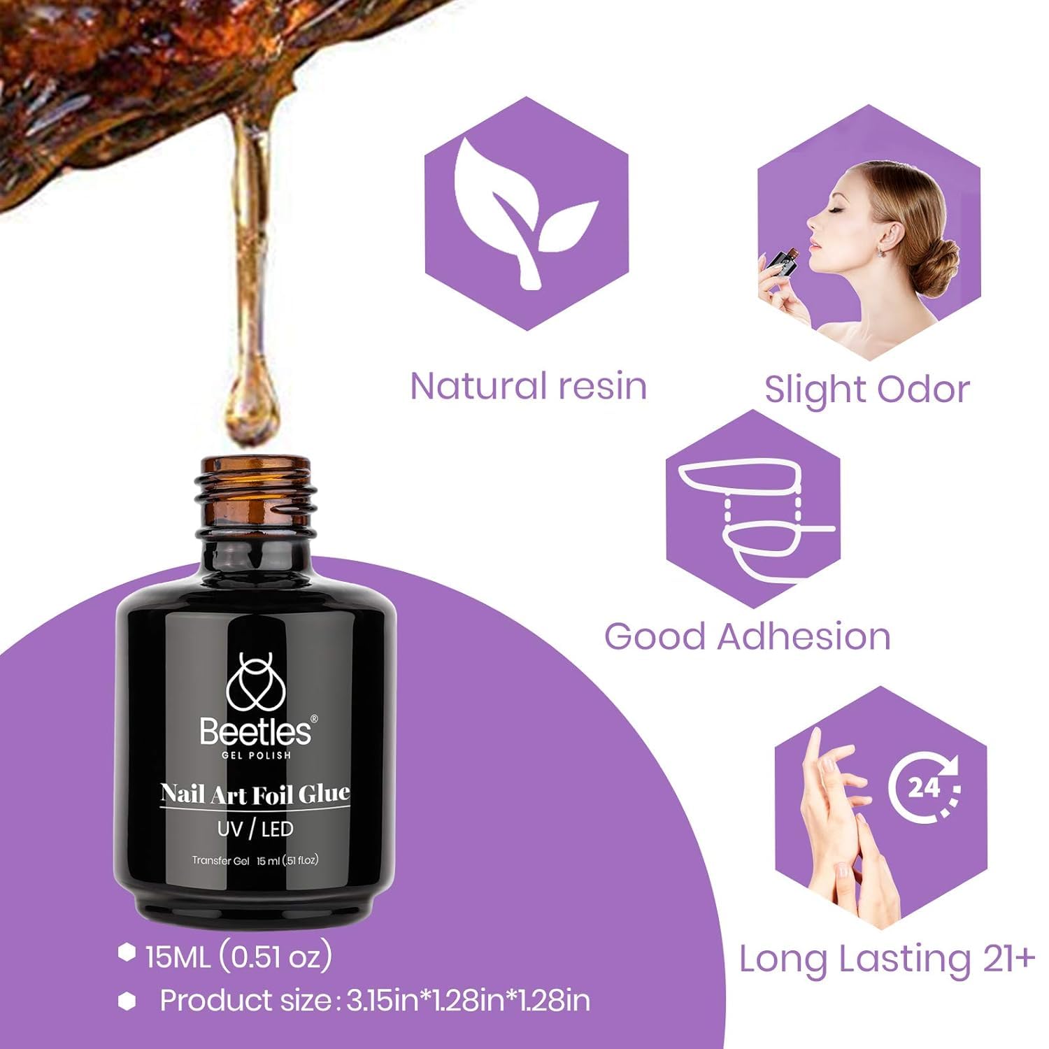 Beetles Gel Polish Utilisation Multiforme Feuille : compatible avec divers motifs feuille