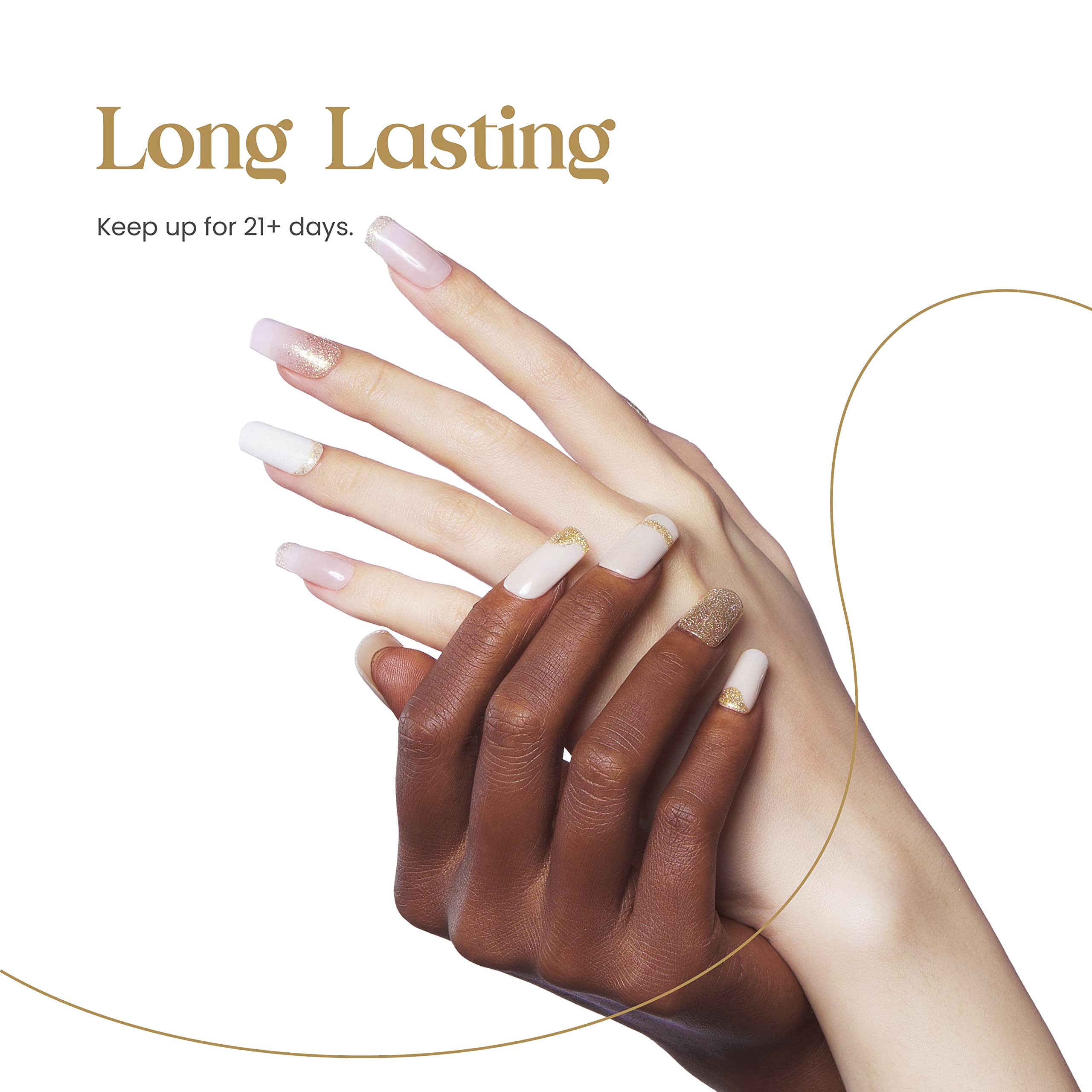 Beetles Gel Polish effet miroir dor pour vernis résistant
