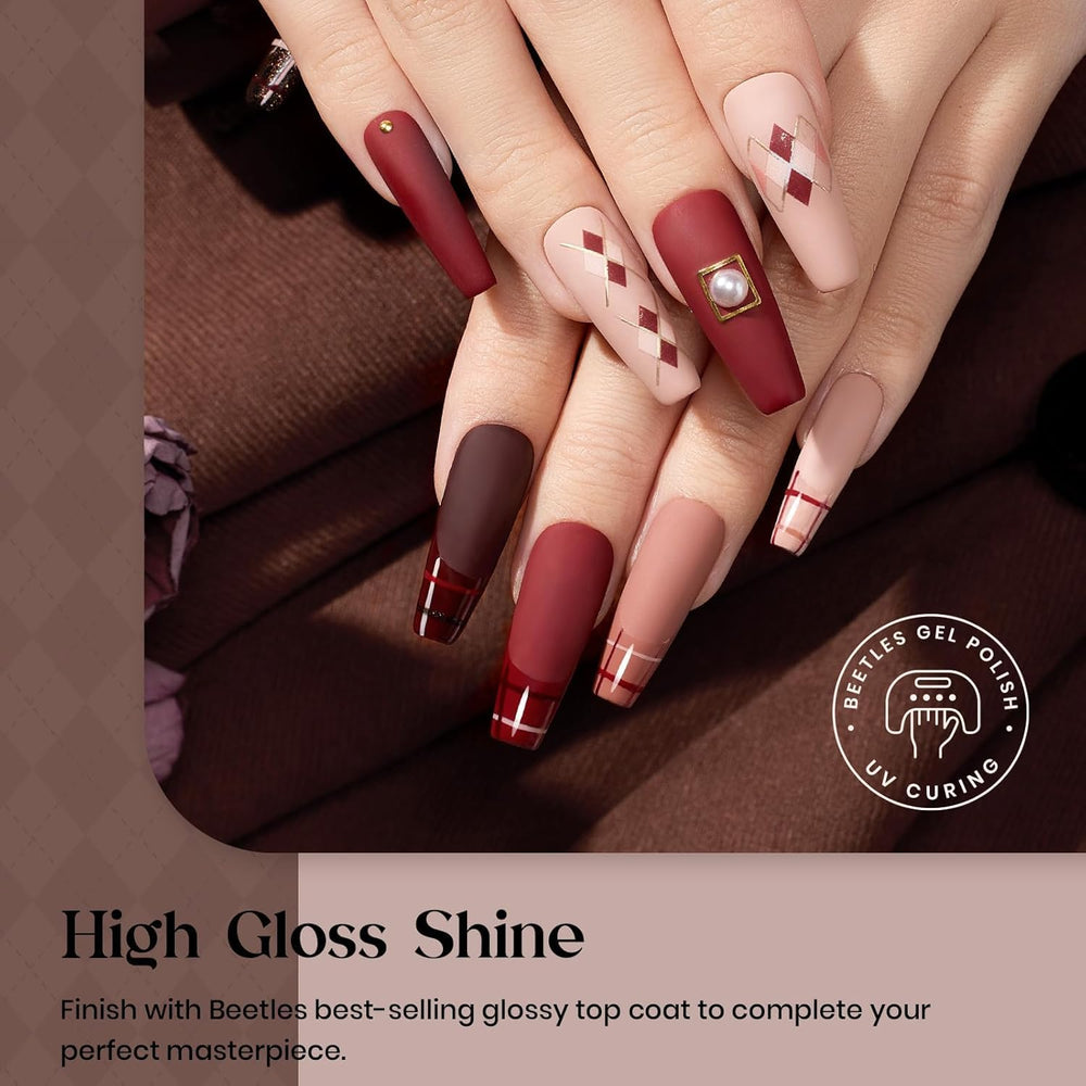 Beetles Gel Polish – vernis paillette doré pour une touche glamour.