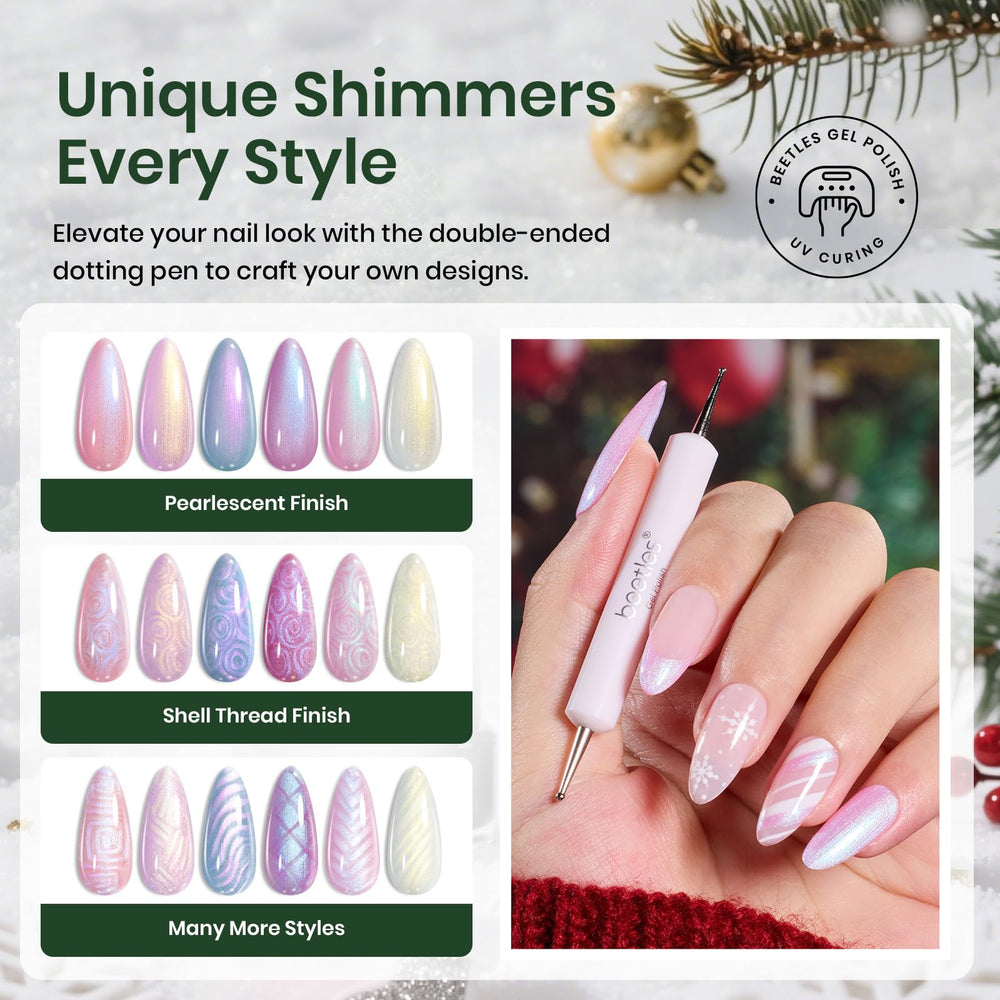 Beetles Gel Polish Bleu nacré – nuance vibrante pour des motifs audacieux.