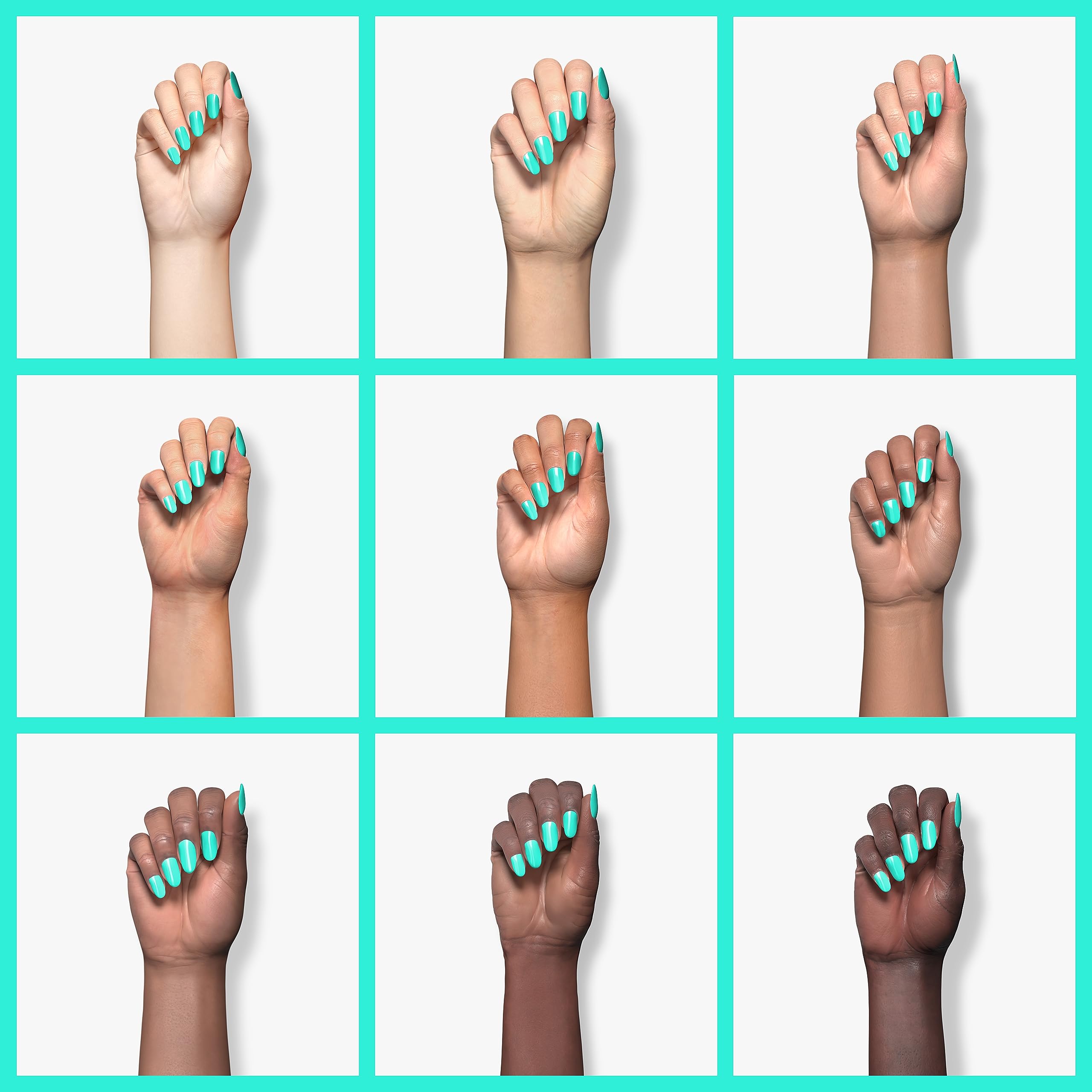 Beetles Vert Cascade, maniucture rapide et durable grâce à ce vernis gel.