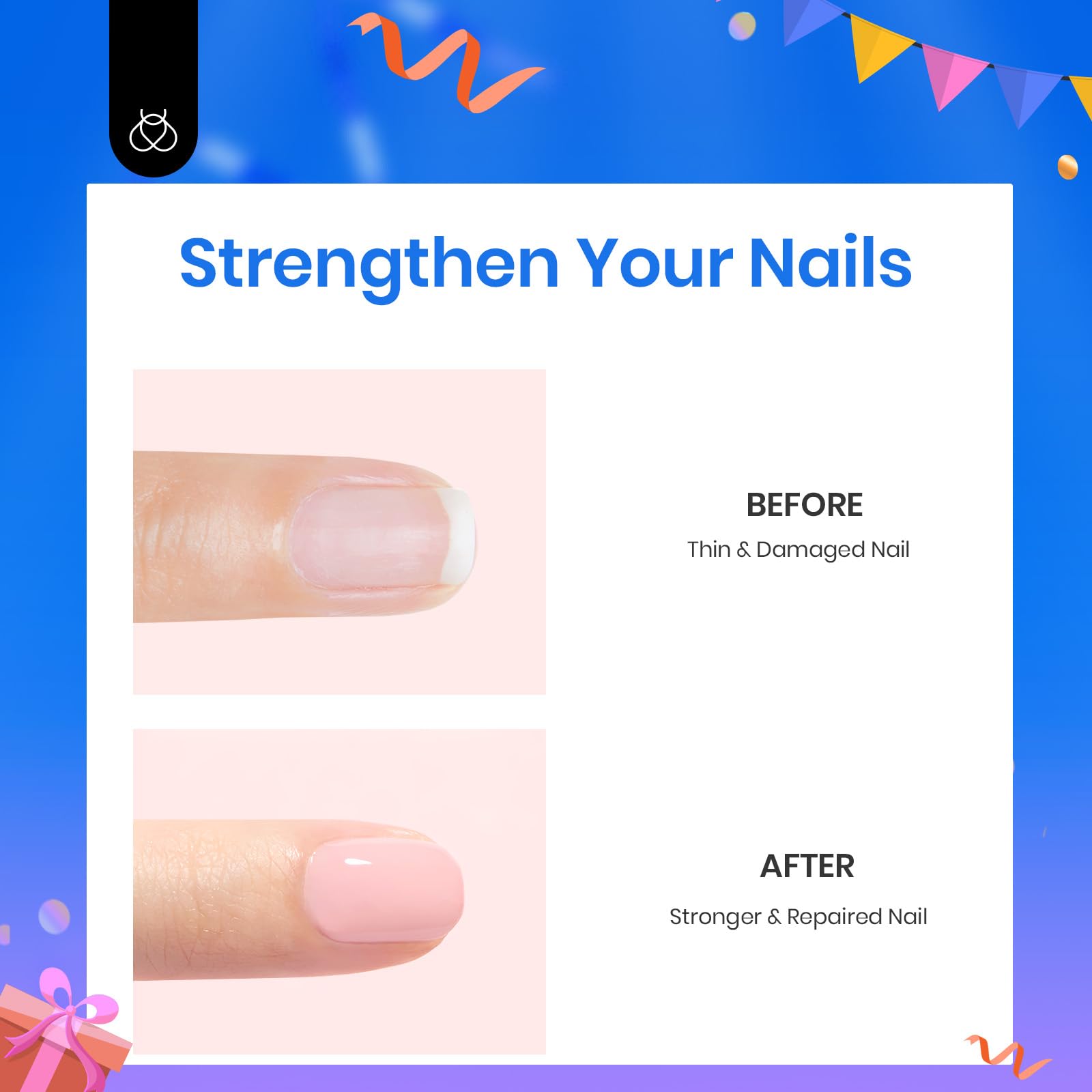 Beetles Gel renforceur – application fluide pour ongles solides.