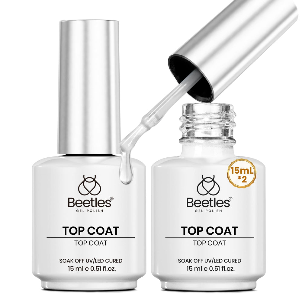 Beetles Gel Top Coat Set emballage festif pour une manucure élégante
