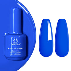 Beetles Gel Polish bleu électrique dans flacon 15 ml pour une manucure tendance