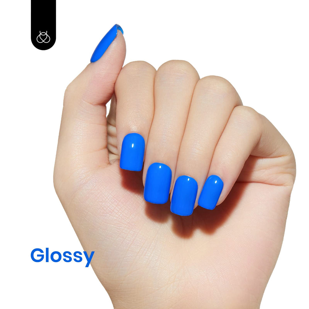 Beetles Gel Polish bleu pour une manucure quotidienne élégante et durable