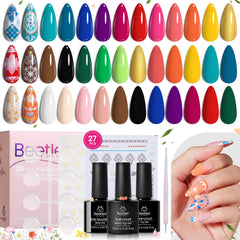 Beetles Gel Nail Polish, ensemble 20 couleurs – variété durable pour votre manucure.