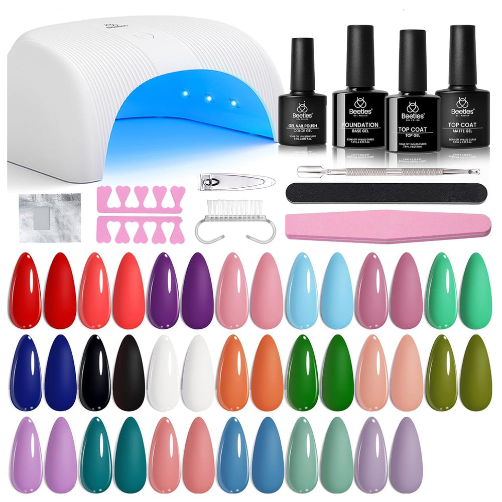 Beetles Gel Nail Polish avec lampe UV pour un séchage rapide et uniforme