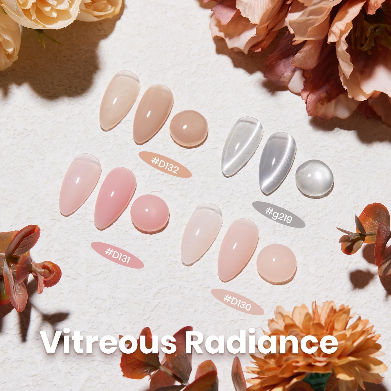 Beetles Gel Polish: gels nude et rose pour looks quotidiens.
