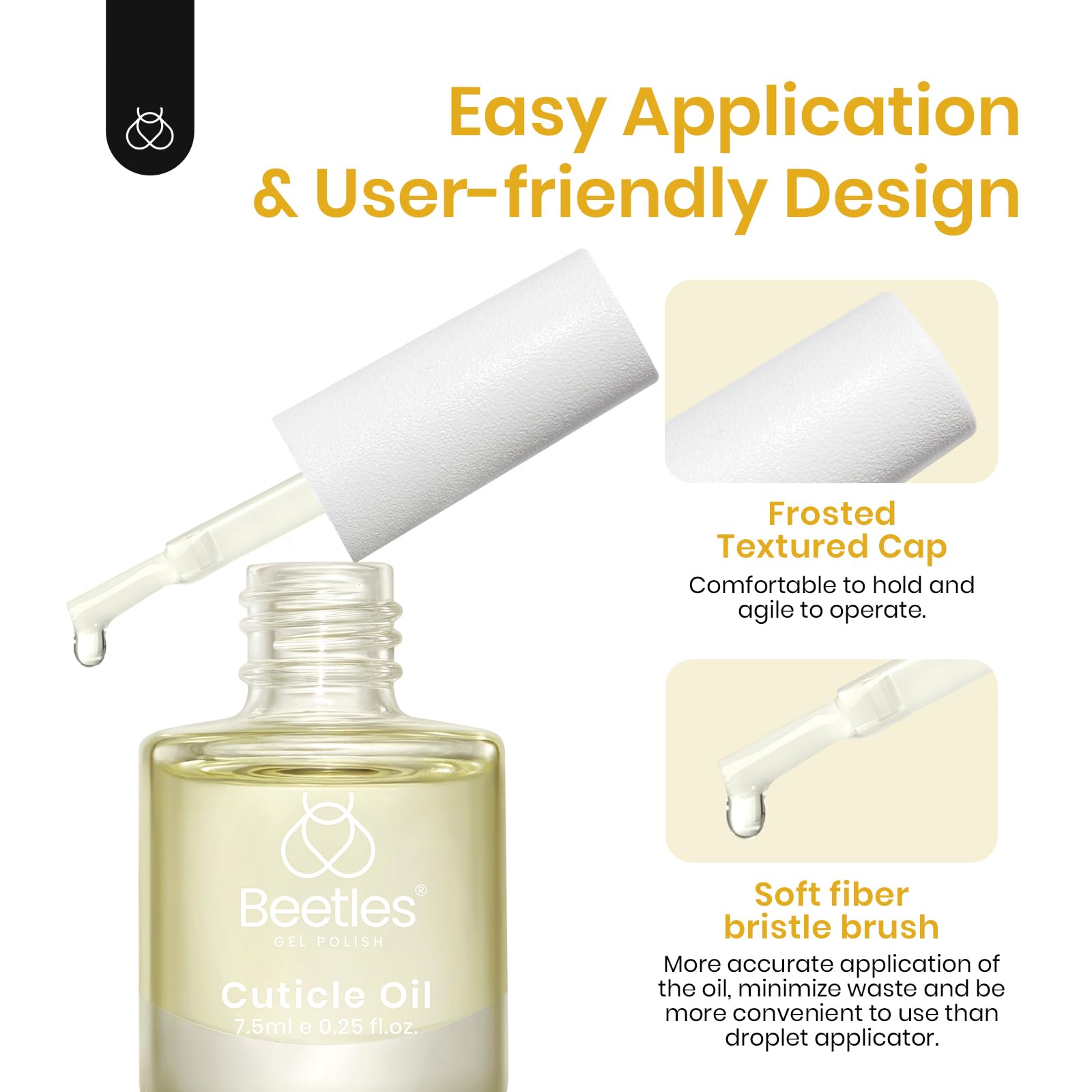 Beetles hydratation cuticule profonde pour une peau douce autour des ongles.