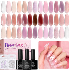 Beetles Jelly Gel Nail Kit : 20 couleurs pour divers looks