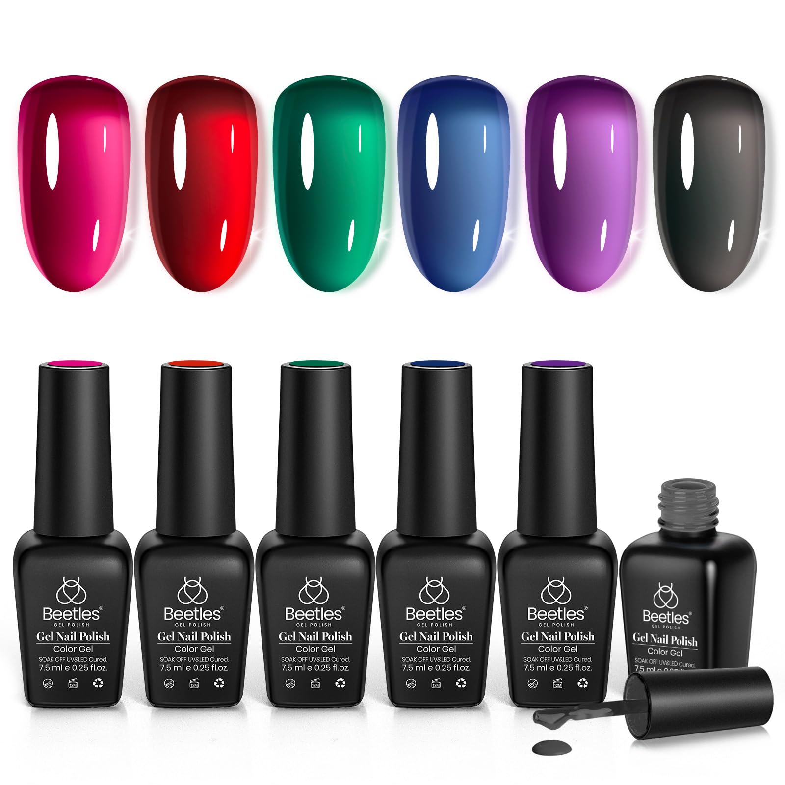Beetles Jelly Gel Polish application, brillance durable.