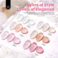 Beetles Jelly Gel Rose Pale : teinte douce pour un look discret.