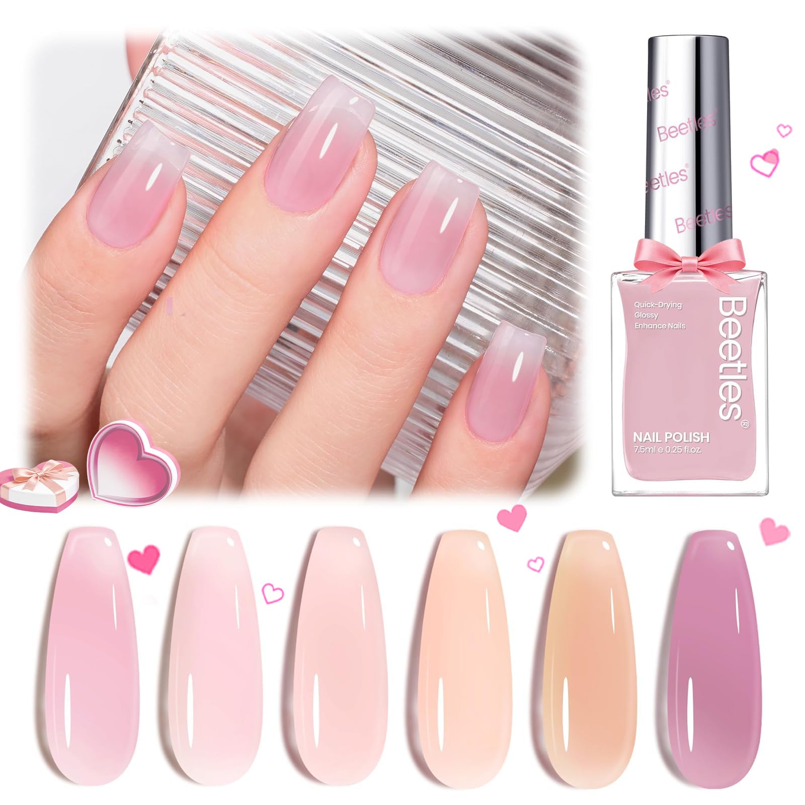 Beetles Jelly Nail Polish easy removal for quick shade changes