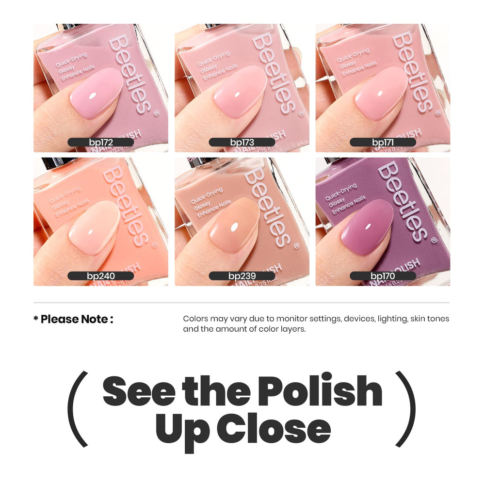 Beetles Jelly Nail Polish formula with keratin and vitamins supports nail health