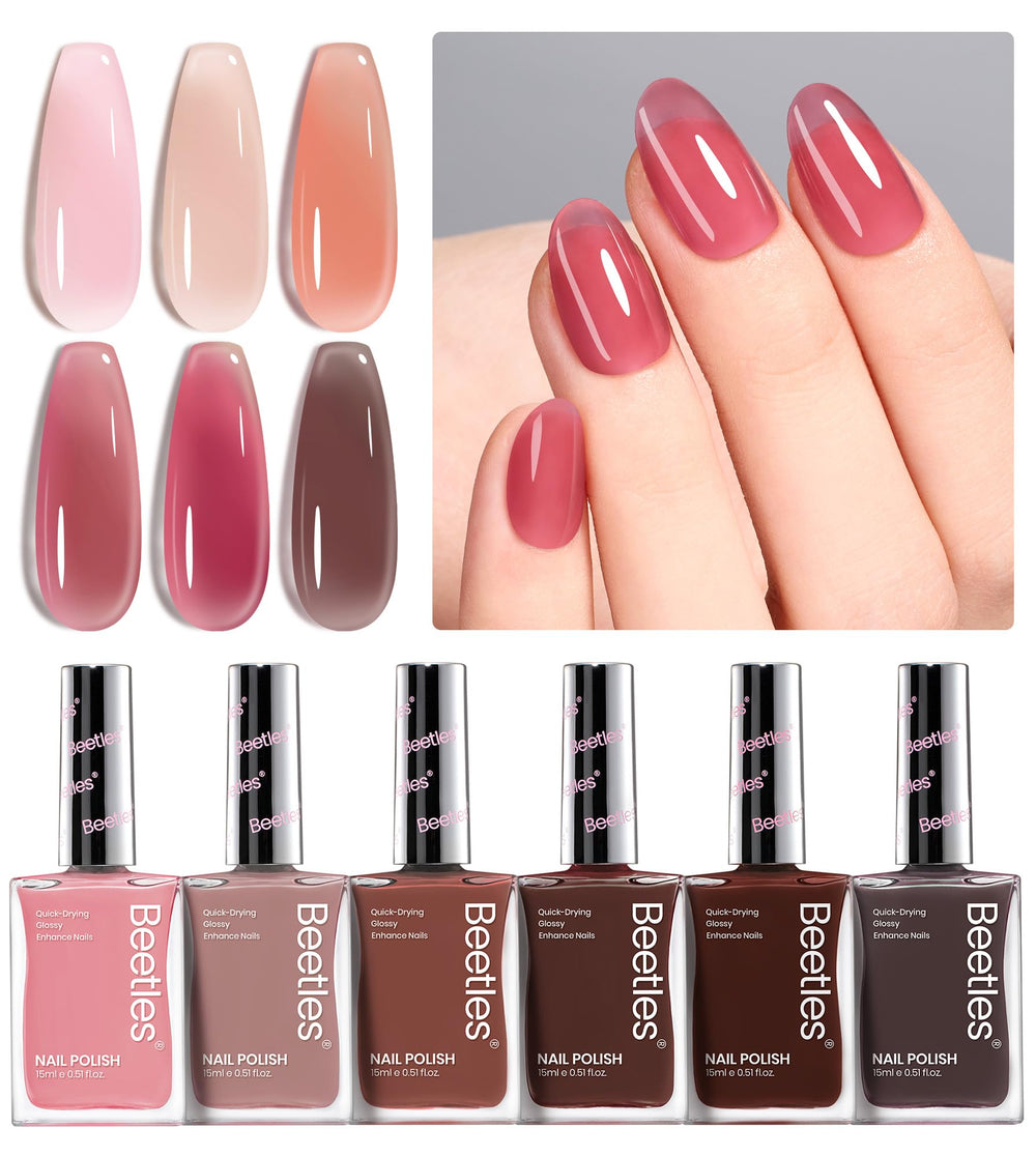 Beetles Jelly Nail Polish nourishes nails with keratin and vitamins