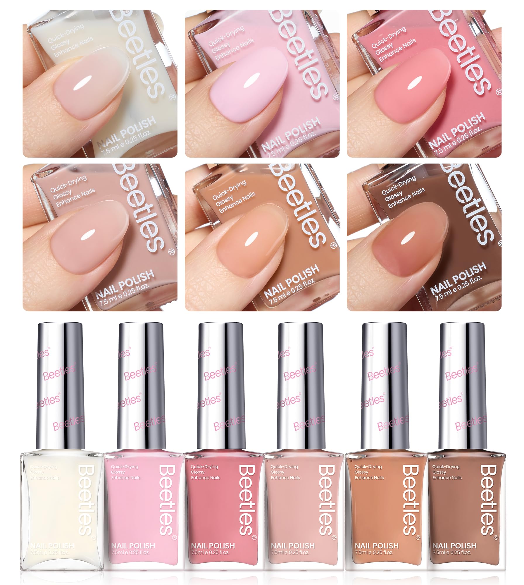 Beetles Jelly Vernis : teintes polyvalentes assorties à toutes les tenues.