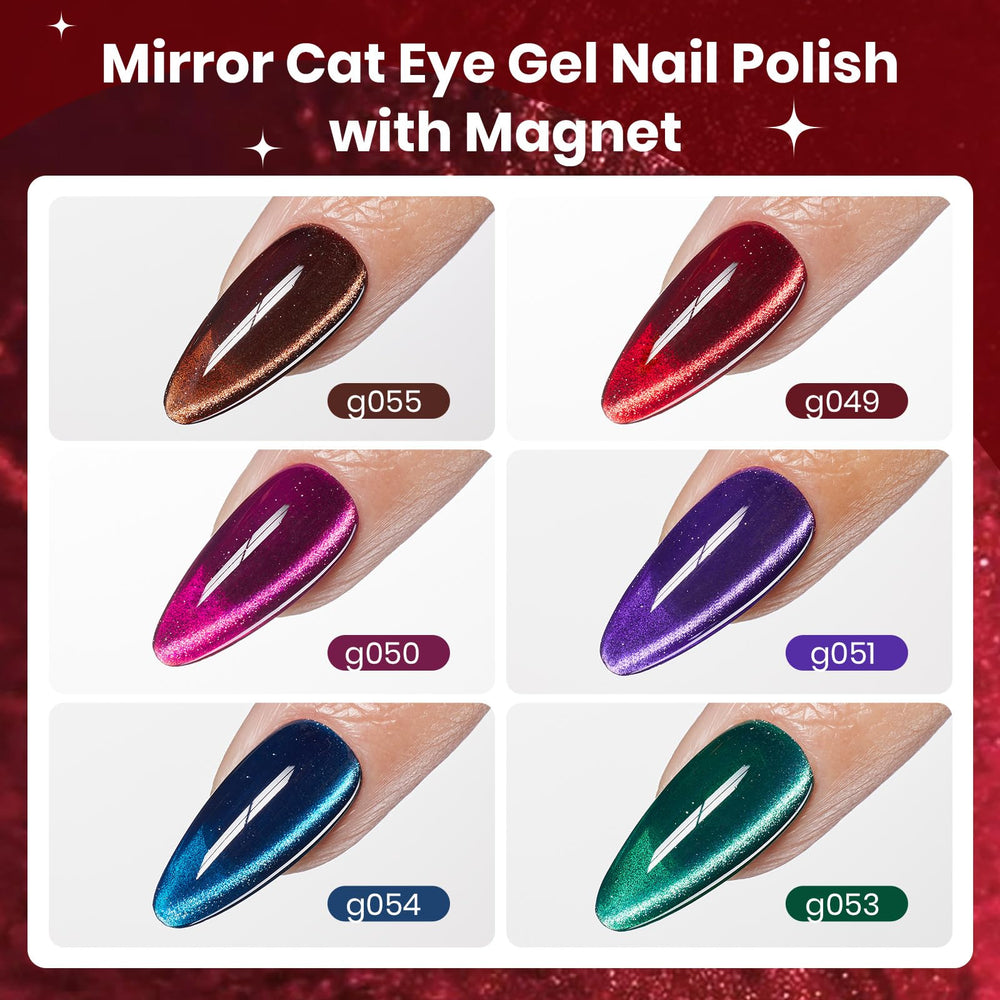 Beetles Jewel Parade vernis Bourgogne avec effet cat eye, éclat luxueux