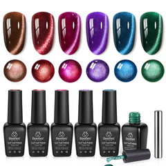 Beetles Jewel Parade vernis rouge avec effet cat eye, parfait pour fêtes à domicile