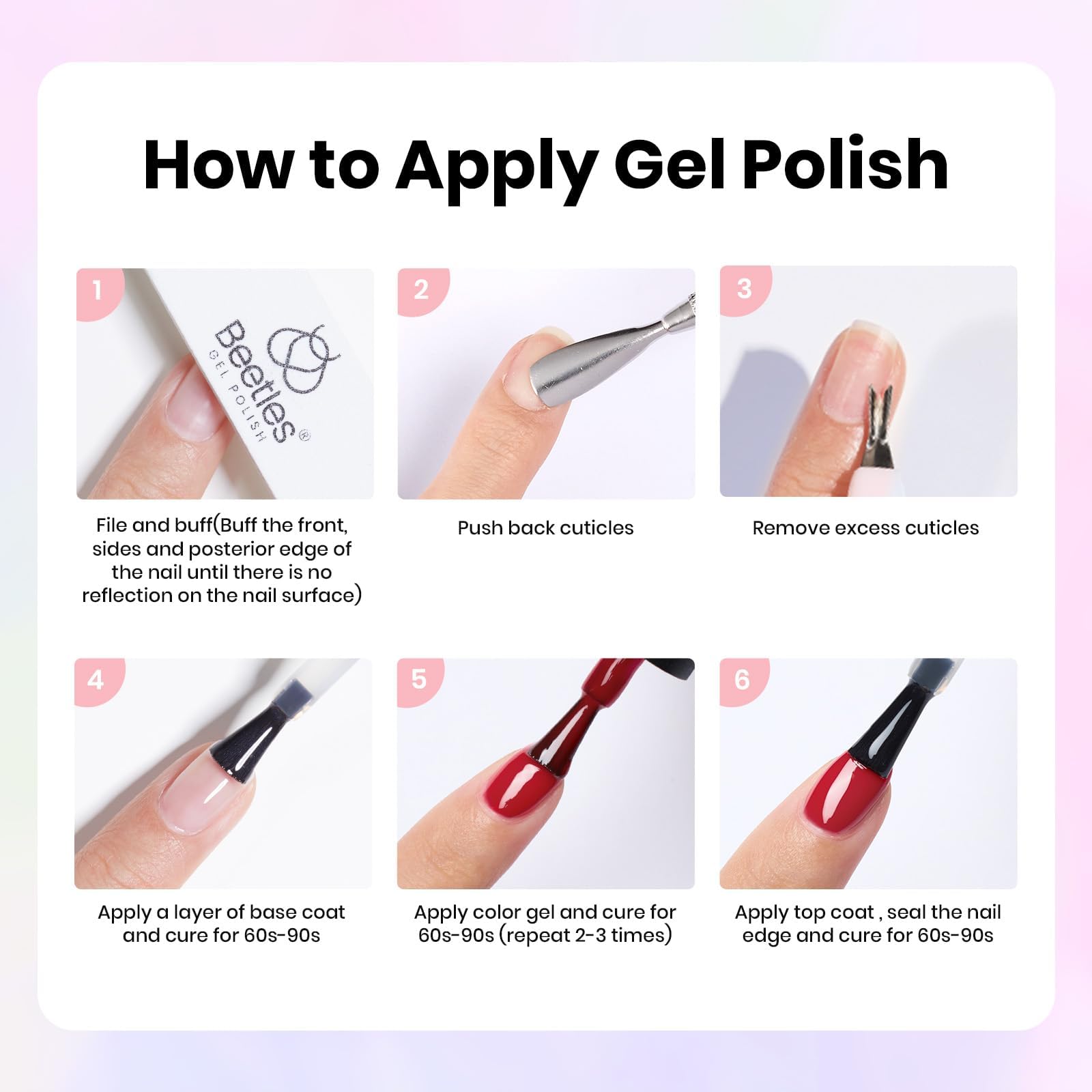Beetles Gel Polish: coffret complet de 81 pièces, cadeau idéal.