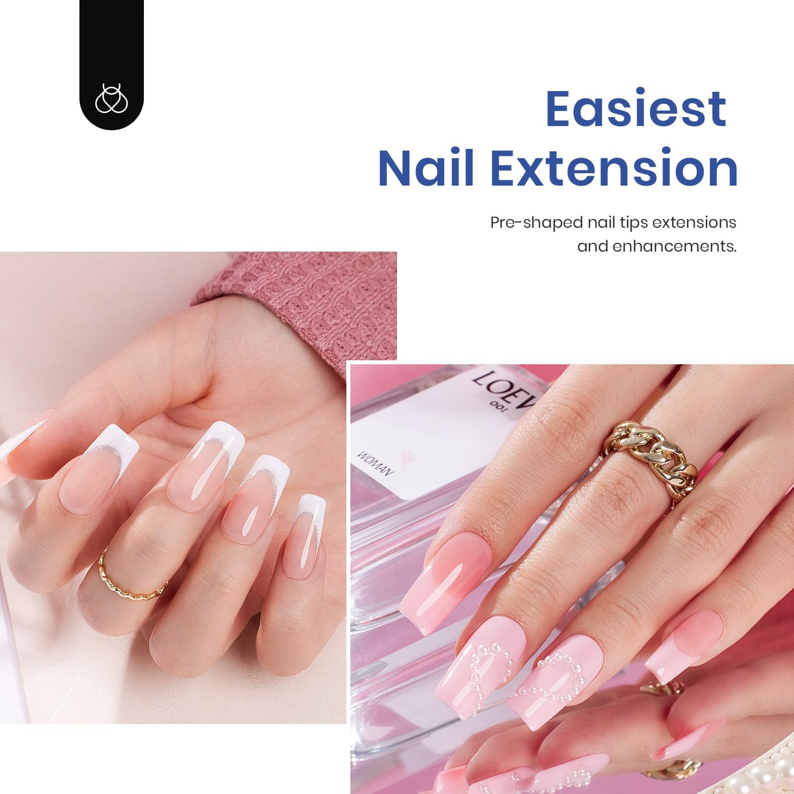 Beetles Gel Polish – embouts ongles préformés pour prolonger les ongles.