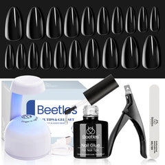 Beetles Gel Polish Kit : embouts en amande pour extensions naturelles et durables.