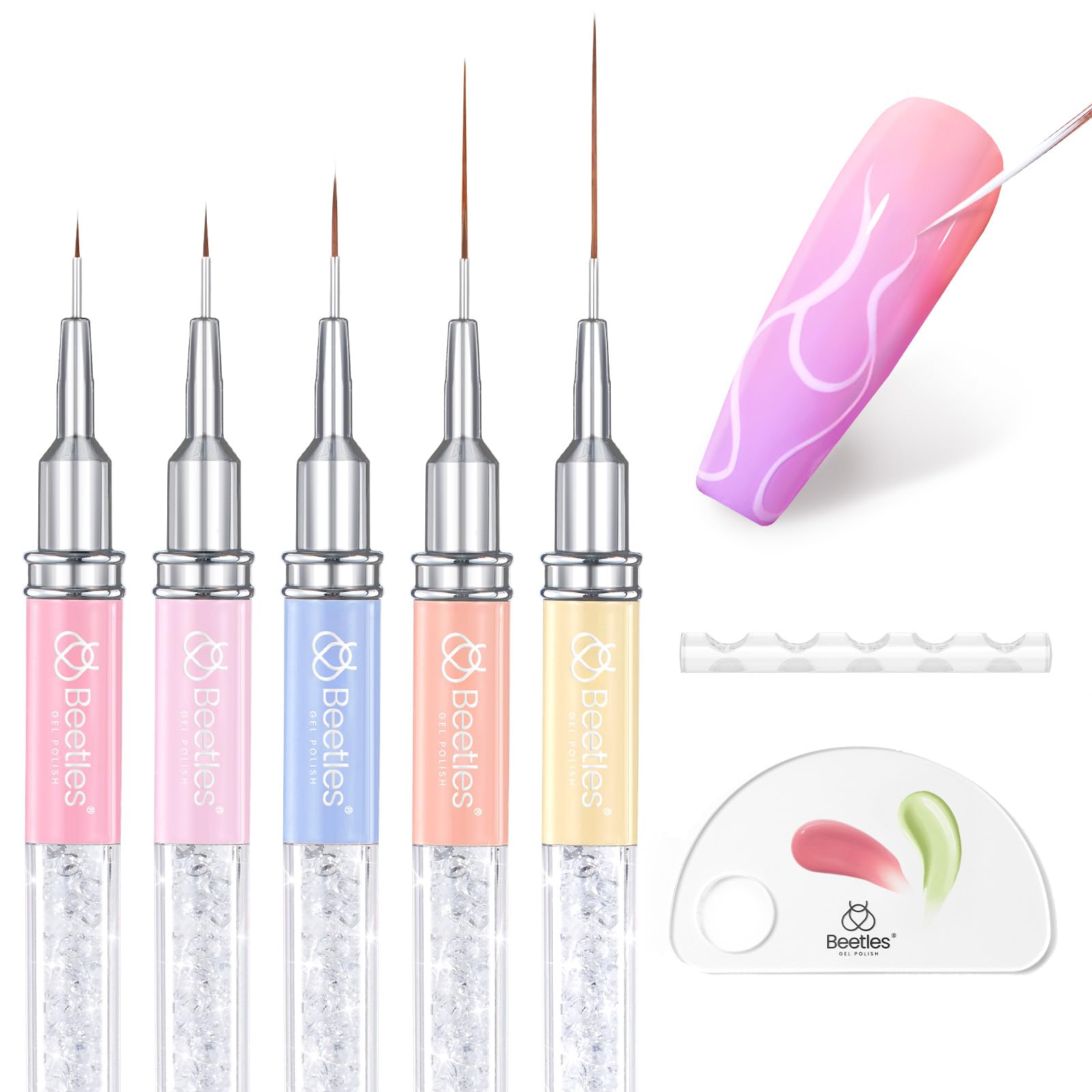 Beetles Gel Polish kit professionnel pour résultats soignés sur ongles.