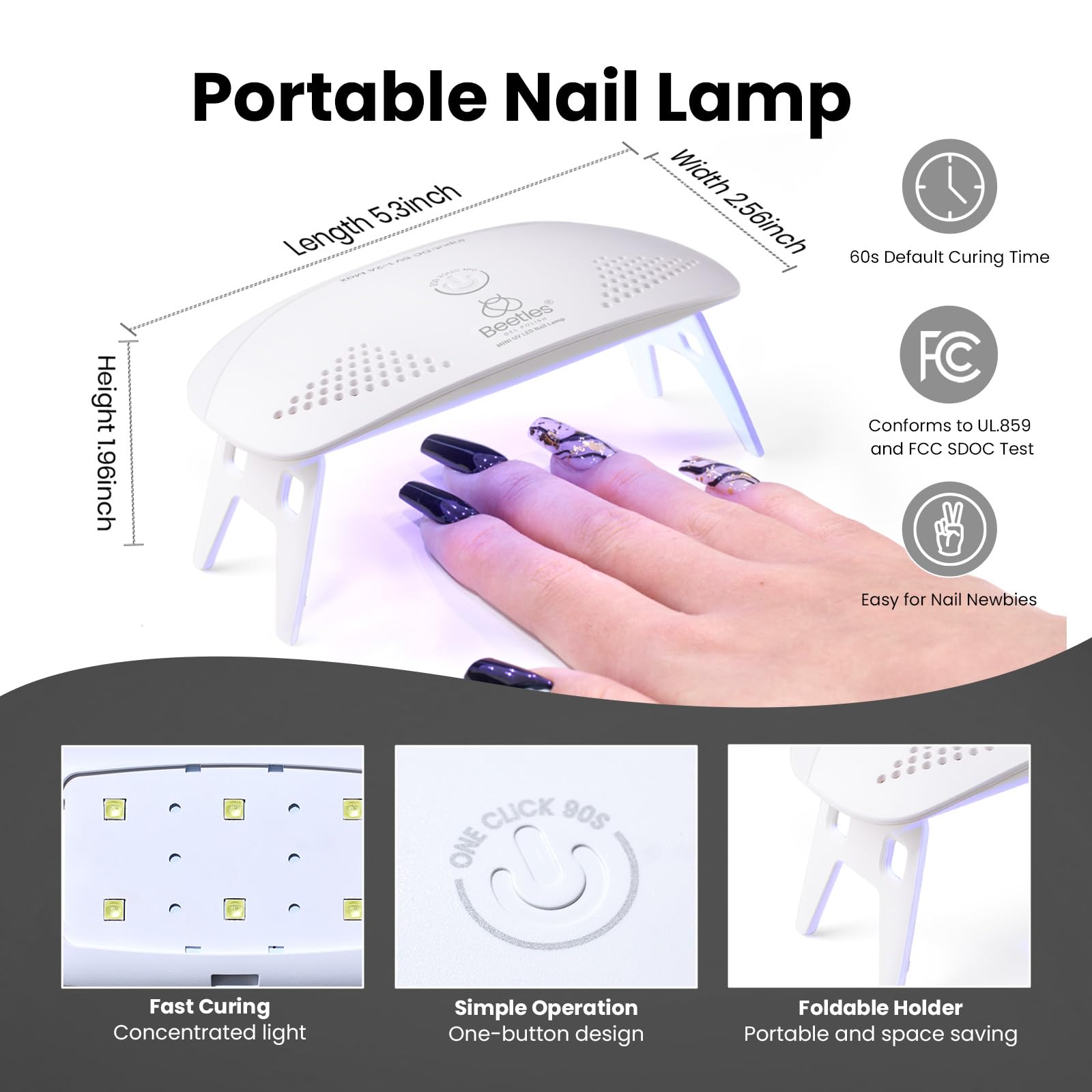 Beetles Lime à ongles: préparation soignée des surfaces pour une application fluide