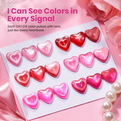 Vernis Cat Eye rose Beetles avec lueur magnétique pour une manucure chic et durable.