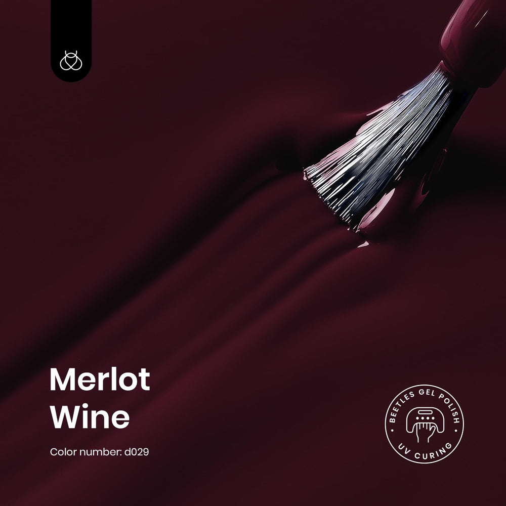 Beetles Merlot Wine - échantillon-ongles : aperçu précis de la teinte.