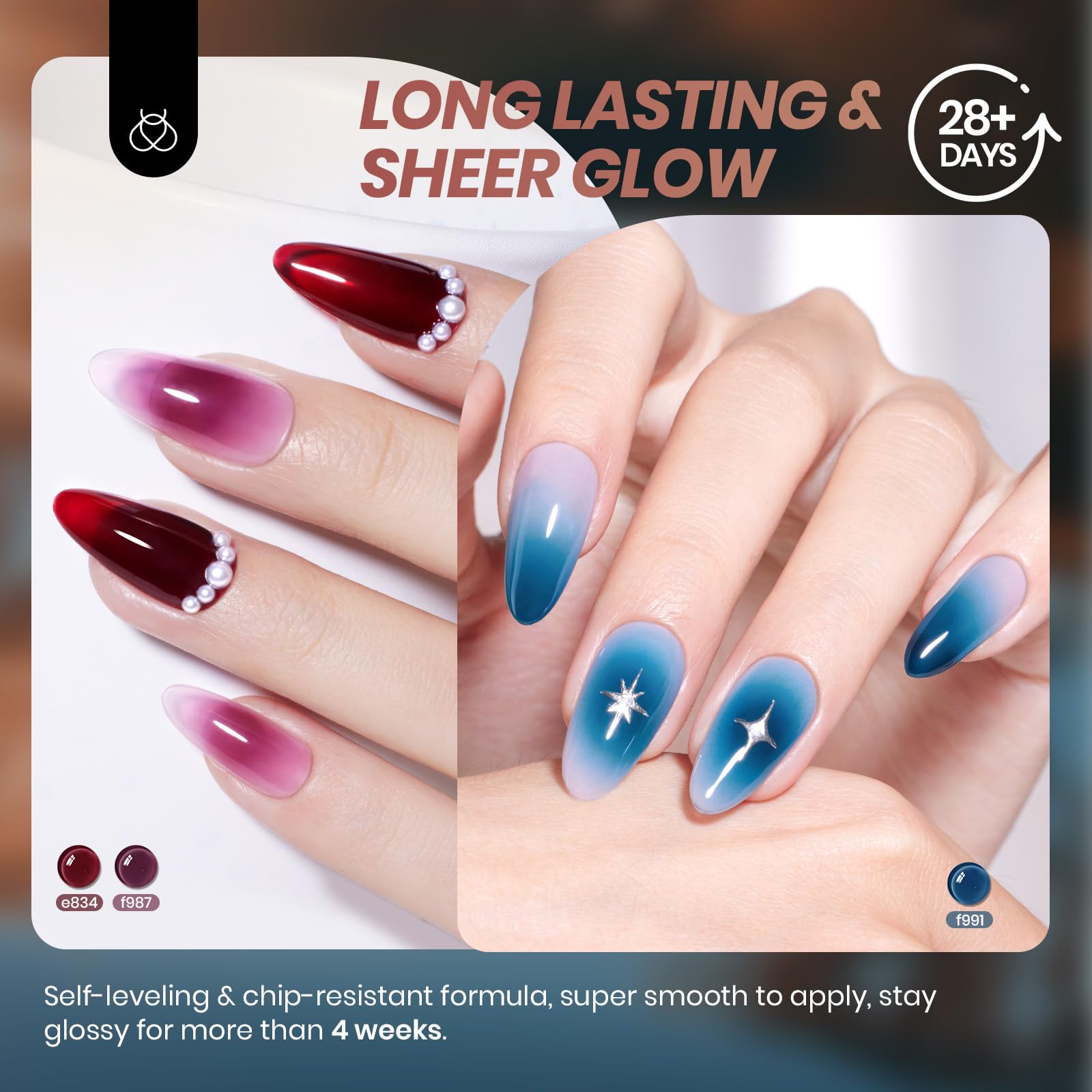 Beetles Midnight Syrup Jelly Gel vernis vert, finition jelly lumineuse.