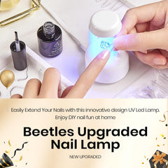 Beetles Mini Lampe UV Gel durcit rapidement le gel pour une manucure efficace.