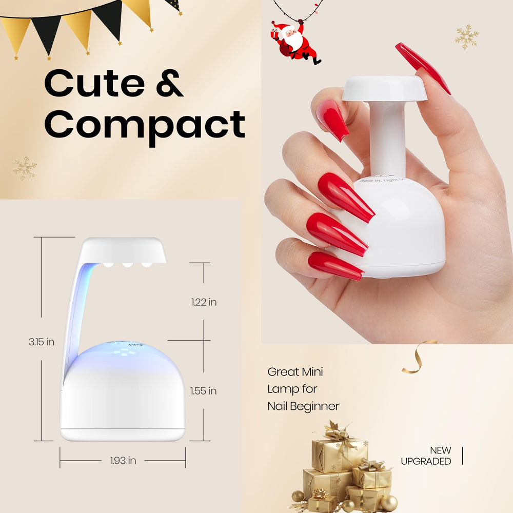 Beetles Mini Lampe UV Gel alimentation USB pratique en déplacement.