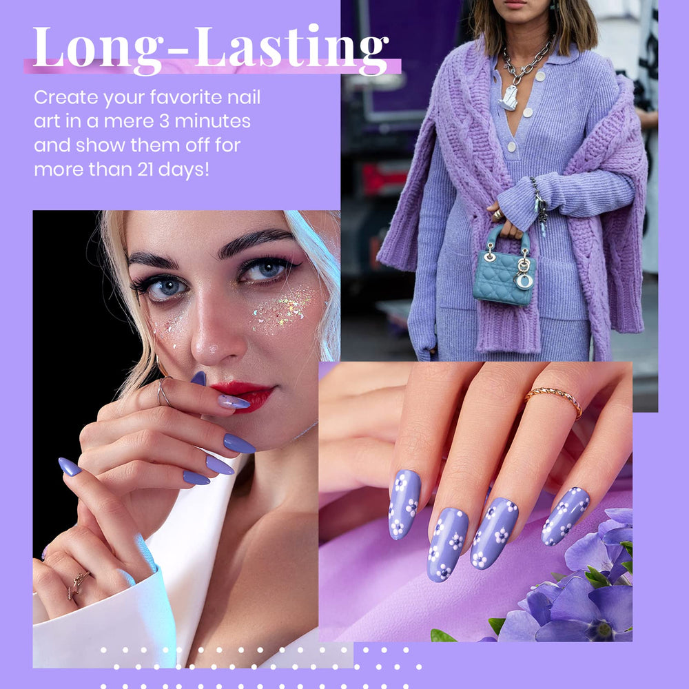 Inspiration design manucure pervenche Beetles Gel Polish