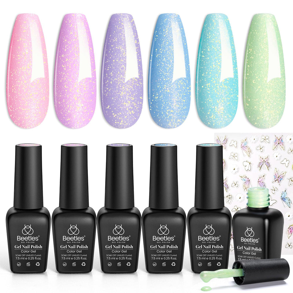 Beetles Nail Art Set pratique pour créer des motifs printaniers