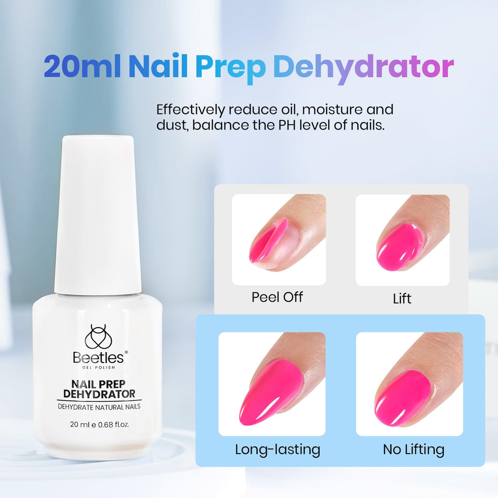 Beetles Nail Dehydrator, brosse 6 mm, nettoyage précis autour de l’ongle.