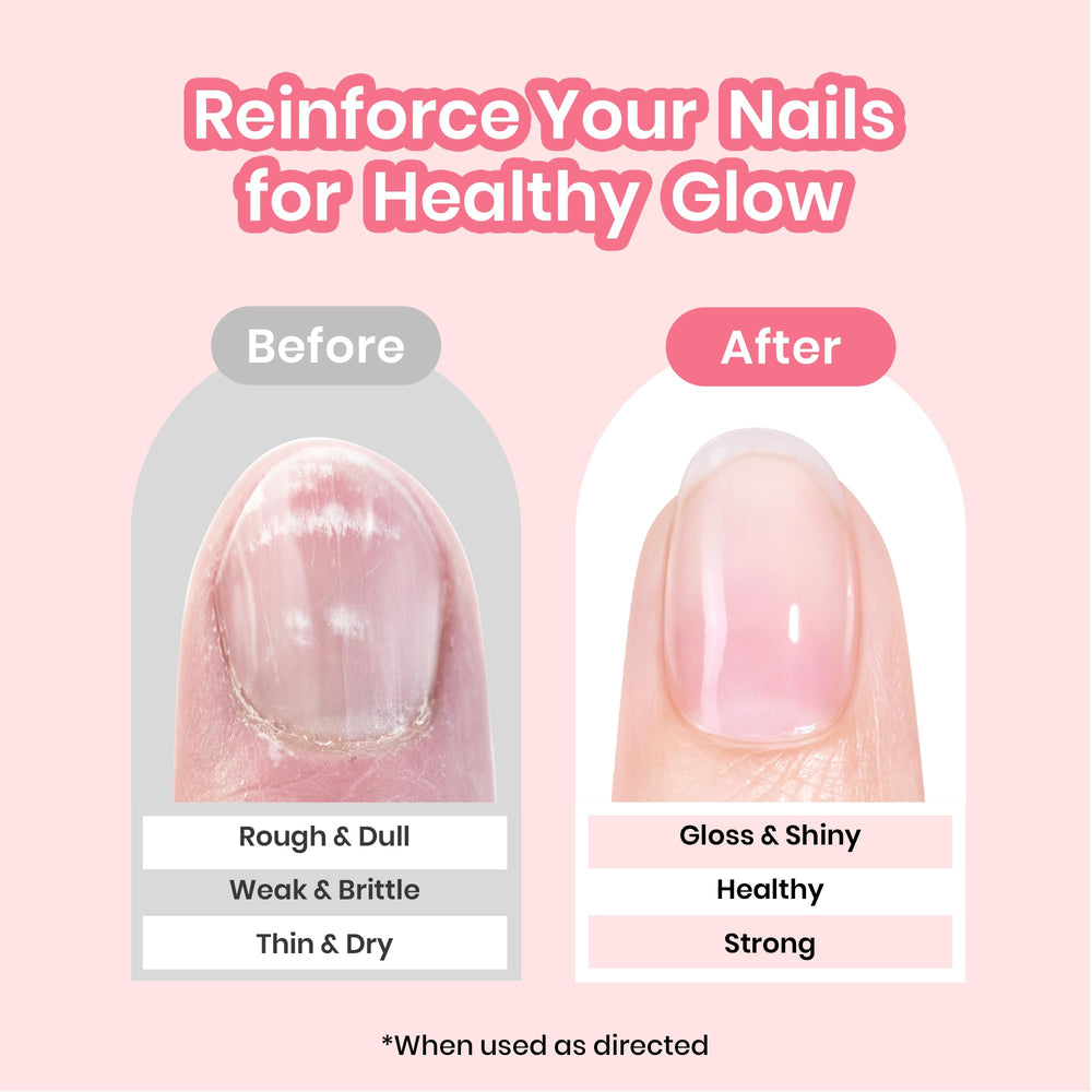 Beetles Nail Strengthener – application au pinceau sur ongles.